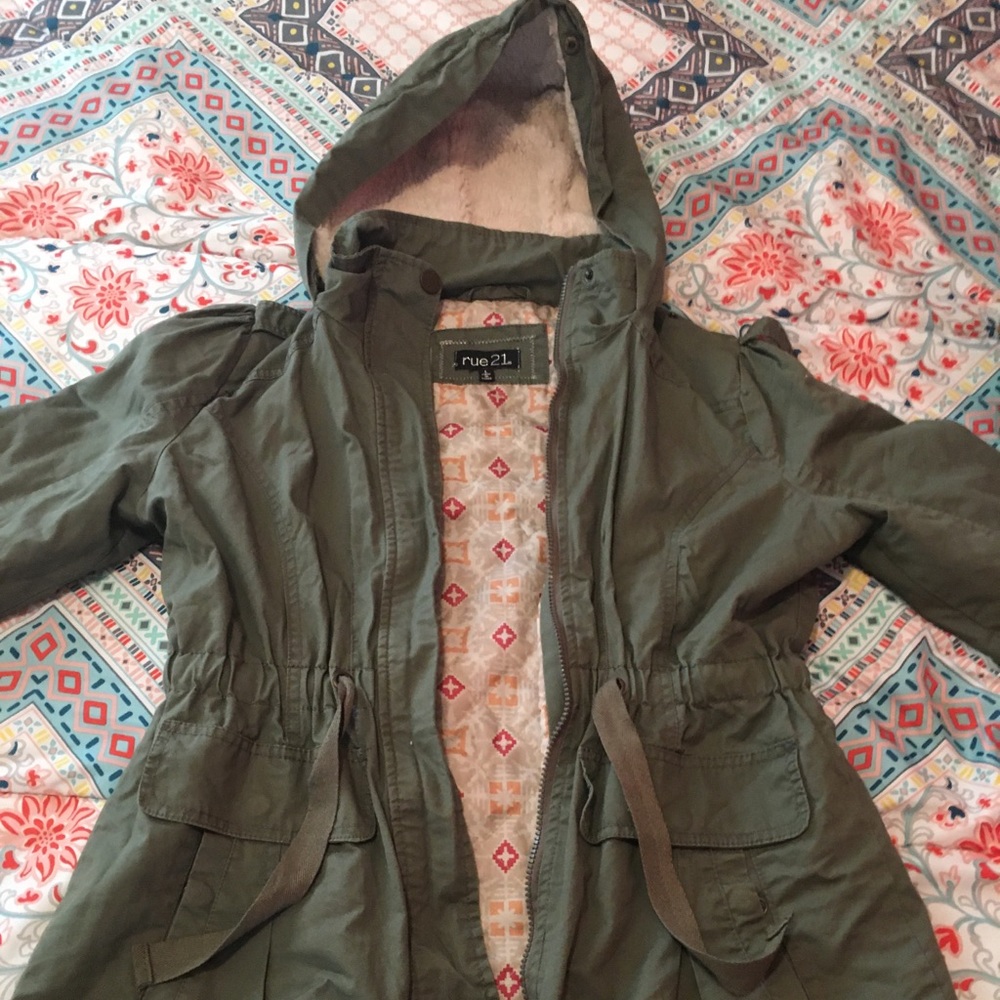 Rue 21 green jacket